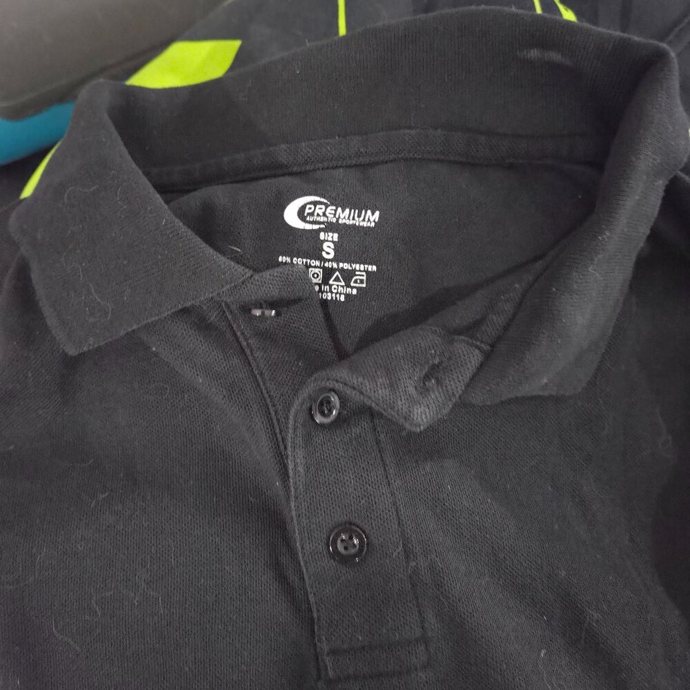 Premium Authentic Sportswear Size Small long sleeve black polo